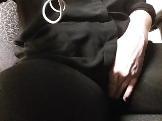 Rubbing my pussy at my desk